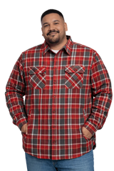 GREYSTONE Sherpa Lined Flannel Shirt Jac