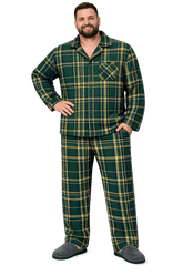 Men's Plaid Flannel Pajama Set