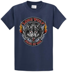 Lone Wolf Pack Of One Printed Tee Shirt