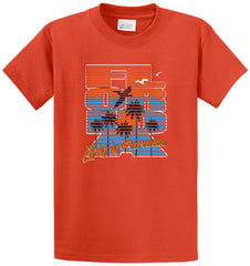 Florida Living Paradise Sunset Printed Tee Shirt