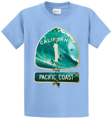 Pacific Coast Sign Printed Tee Shirt