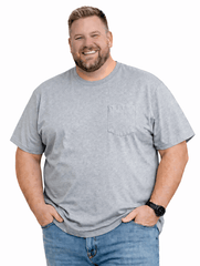 Falcon Bay Big Man Soft Cotton Pocket Tee Shirt 5XL-10XL and 4XT-6XT