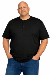 KAM JEANS BRAND BIG MAN HENLEY TEE 3XL-8XL
