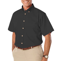 Blue Generation Men's Short Sleeve Cotton Twill Shirt SM-7XL