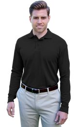 Blue Generation Long Sleeve Pique Polo SM-6XL