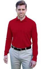 Blue Generation Long Sleeve Pique Polo SM-6XL