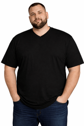 KAM JEANS BRAND BIG MAN V-NECK TEE 3XL-8XL