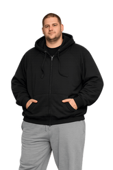 Falcon Bay Full Zipper Fleece Hooded Jacket 2XL-10XL and XLT-6XT