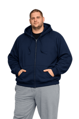 Falcon Bay Full Zipper Fleece Hooded Jacket 2XL-10XL and XLT-6XT