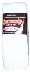 Men's King Size Extra Wide Tube Sock (3Pr Pack)