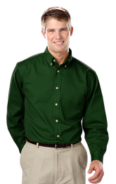 Blue Generation Men's TALL Long Sleeve Cotton Twill Shirt LT-3XT