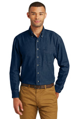 Port & Company Long Sleeve Value Denim Shirt XL-6XL