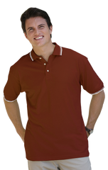 Blue Generation Men's Tipped "Superblend" Pique Polo MD-6XL