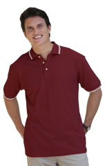Blue Generation Men's Tipped "Superblend" Pique Polo MD-6XL
