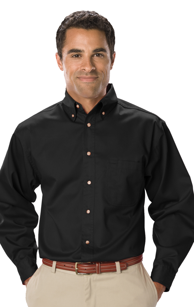 Blue Generation Men's Long Sleeve SCOTCHGARD Treated Twill Shirt SM-6XL and LT-3XT