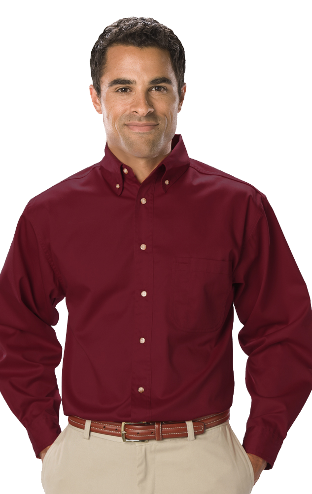 Blue Generation Men's Long Sleeve SCOTCHGARD Treated Twill Shirt SM-6XL and LT-3XT