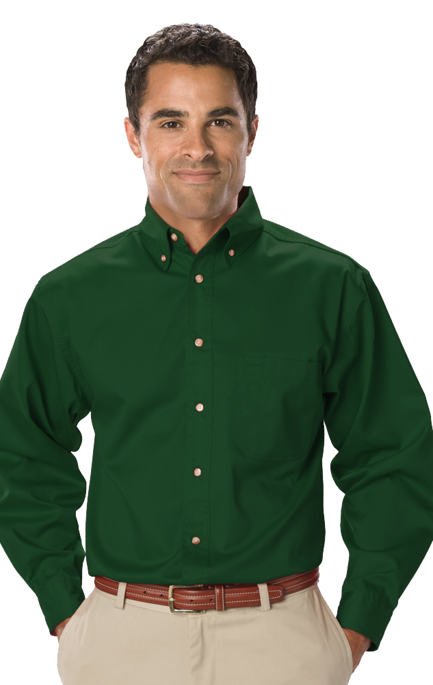 Blue Generation Men's Long Sleeve SCOTCHGARD Treated Twill Shirt SM-6XL and LT-3XT