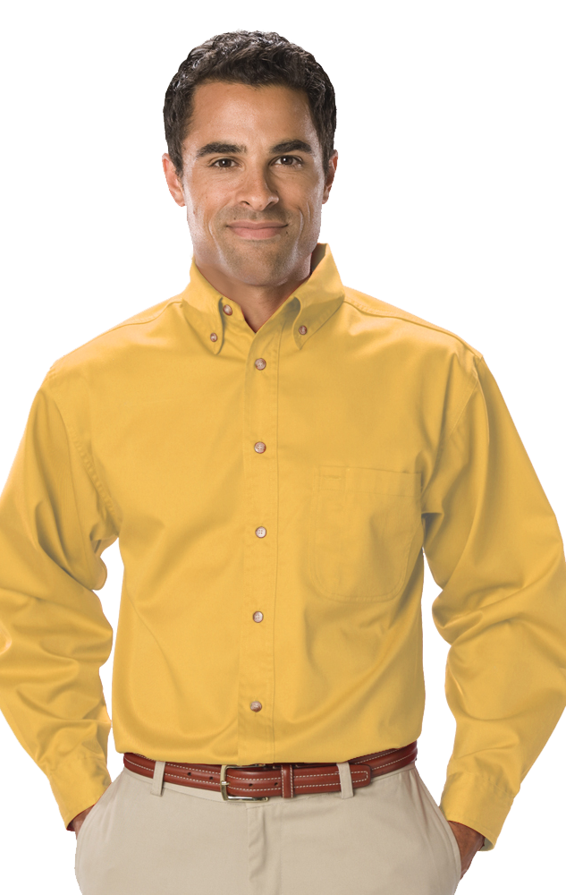 Blue Generation Men's Long Sleeve SCOTCHGARD Treated Twill Shirt SM-6XL and LT-3XT