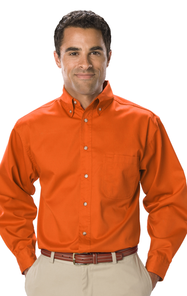 Blue Generation Men's Long Sleeve SCOTCHGARD Treated Twill Shirt SM-6XL and LT-3XT