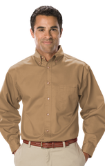 Blue Generation Men's Long Sleeve SCOTCHGARD Treated Twill Shirt SM-6XL and LT-3XT