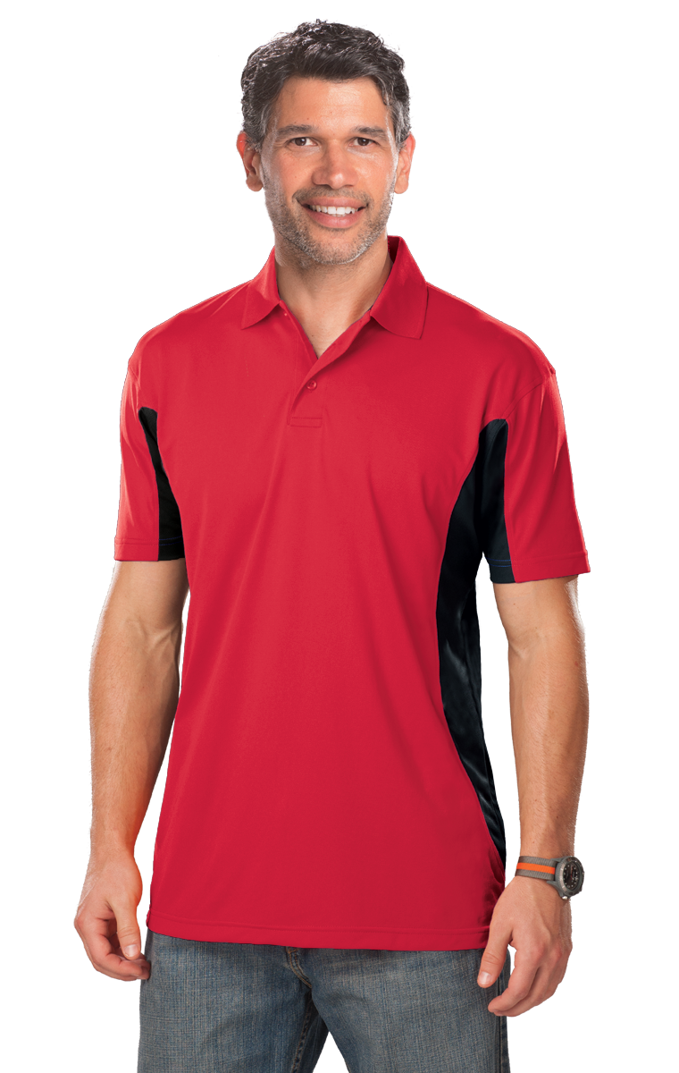Blue Generation Men's Poly Colorblock Polo SM-6XL