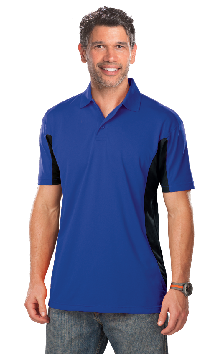 Blue Generation Men's Poly Colorblock Polo SM-6XL