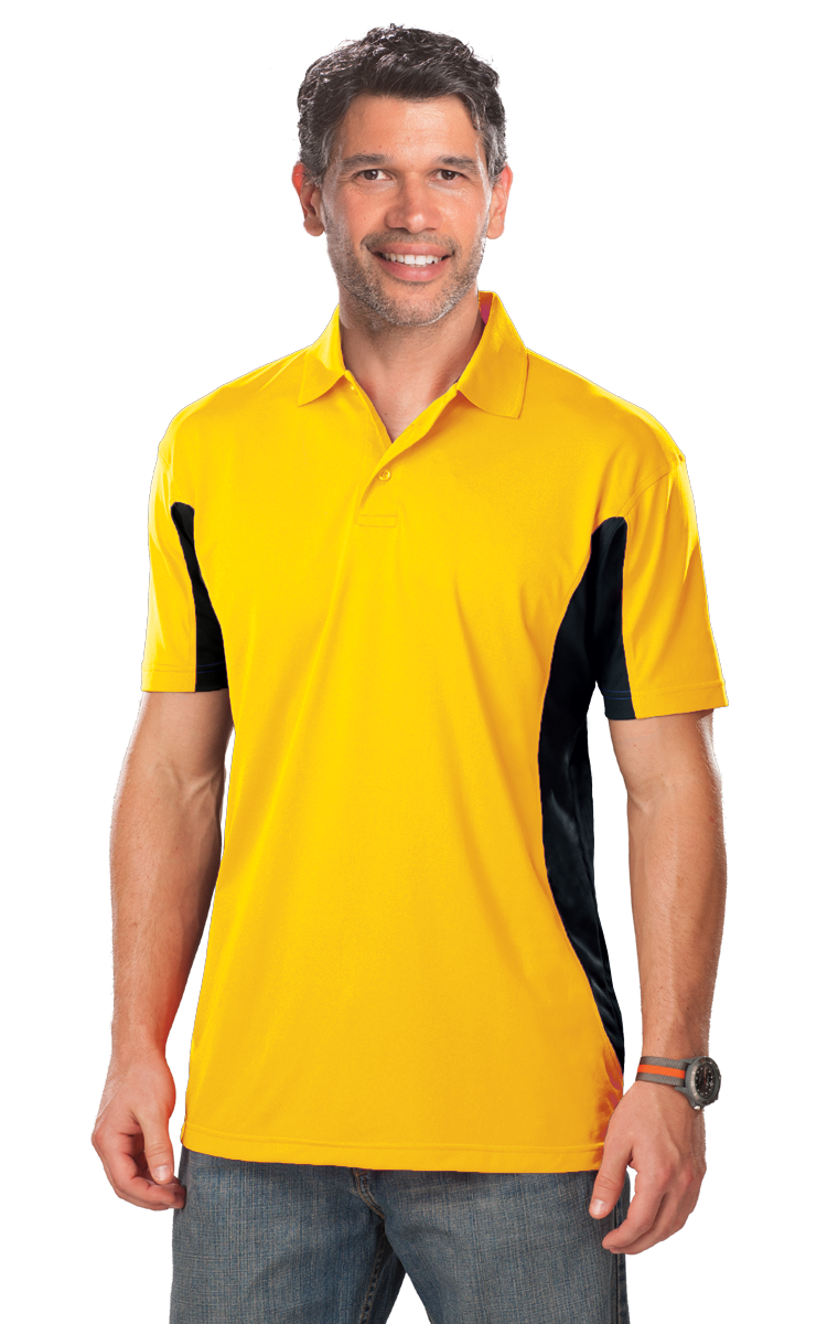 Blue Generation Men's Poly Colorblock Polo SM-6XL