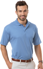 Blue Generation Men's Poly/Rayon Tonal Stripe Polo SM-6XL