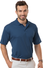 Blue Generation Men's Poly/Rayon Tonal Stripe Polo SM-6XL