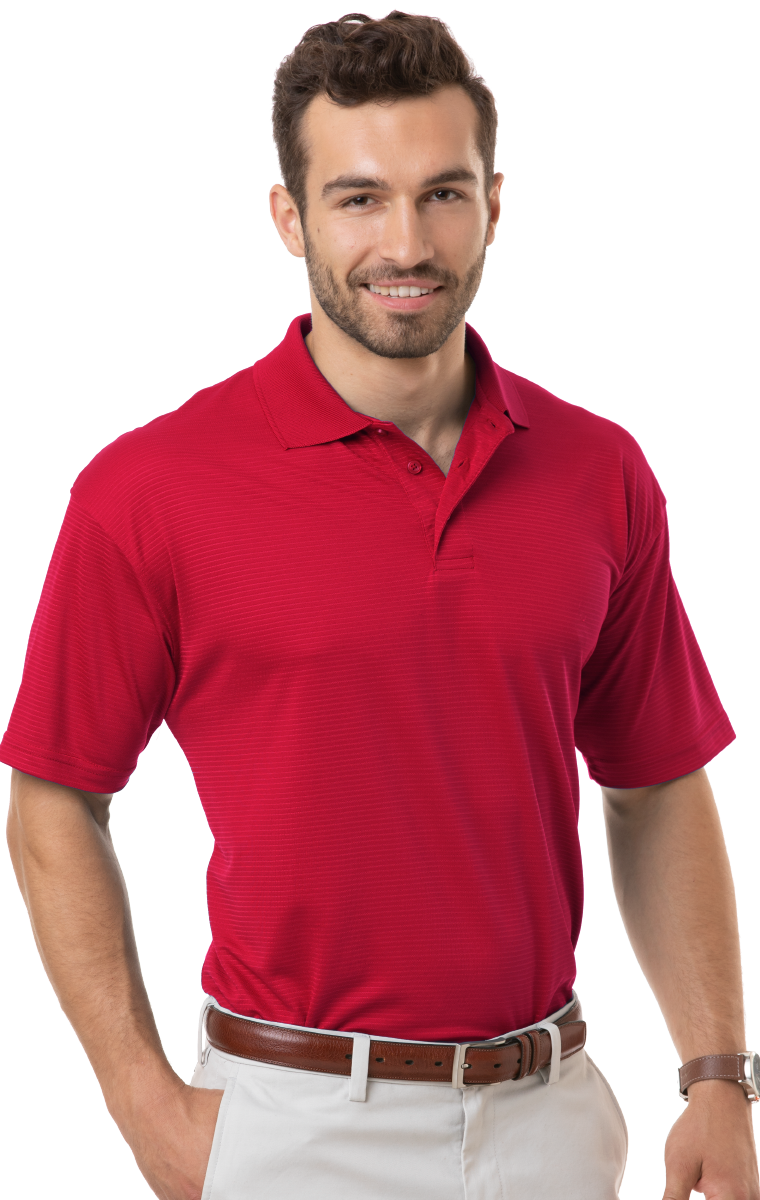 Blue Generation Men's Poly/Rayon Tonal Stripe Polo SM-6XL