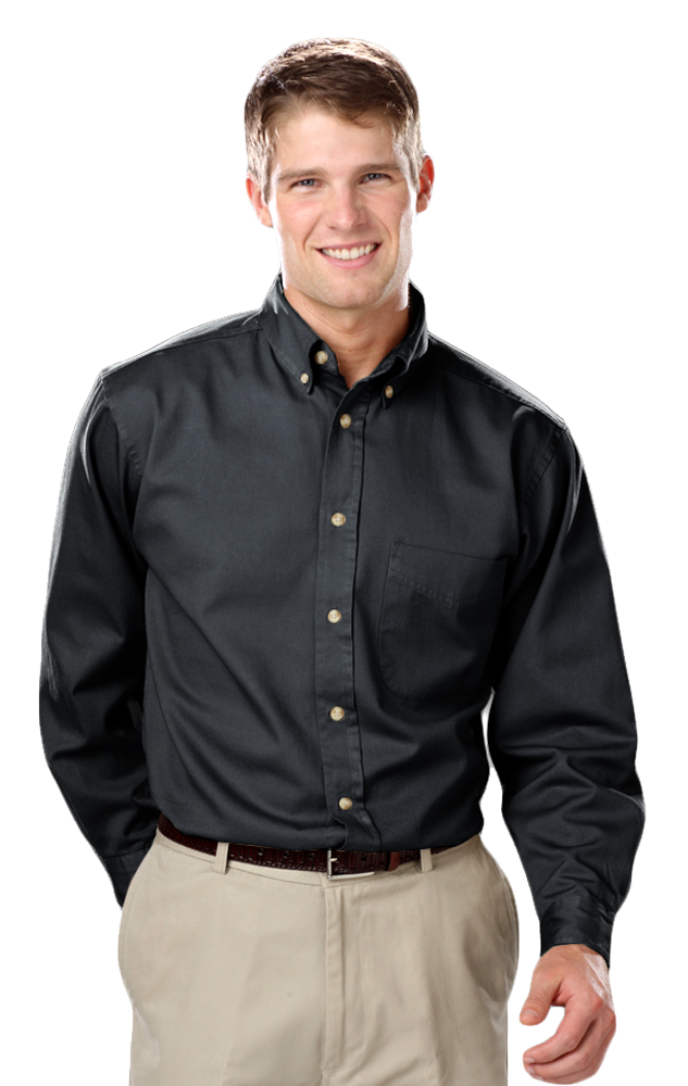 Blue Generation Men's TALL Long Sleeve Cotton Twill Shirt LT-3XT