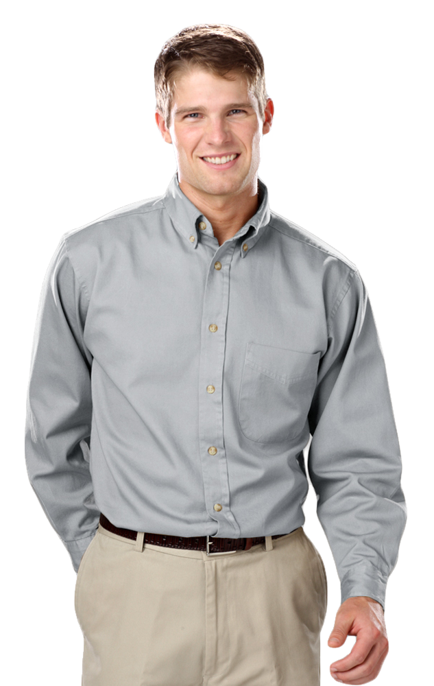 Blue Generation Men's TALL Long Sleeve Cotton Twill Shirt LT-3XT