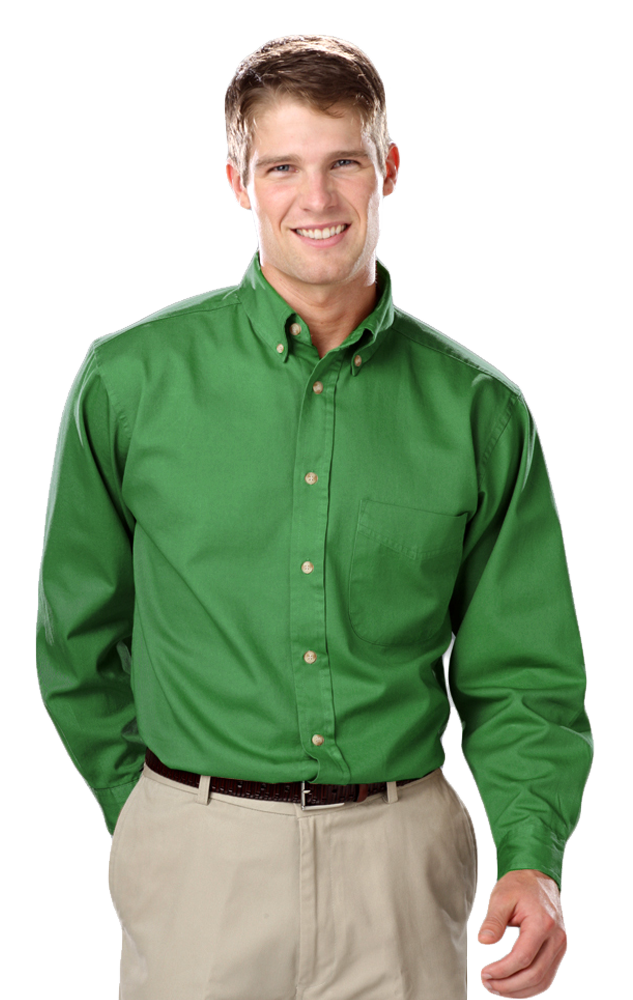Blue Generation Men's TALL Long Sleeve Cotton Twill Shirt LT-3XT