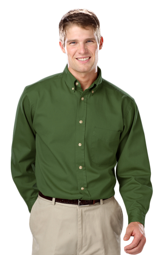 Blue Generation Men's TALL Long Sleeve Cotton Twill Shirt LT-3XT
