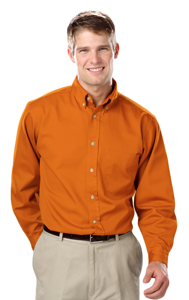 Blue Generation Men's TALL Long Sleeve Cotton Twill Shirt LT-3XT