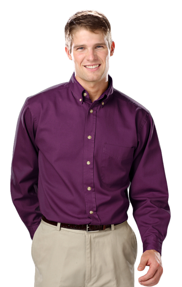 Blue Generation Men's TALL Long Sleeve Cotton Twill Shirt LT-3XT