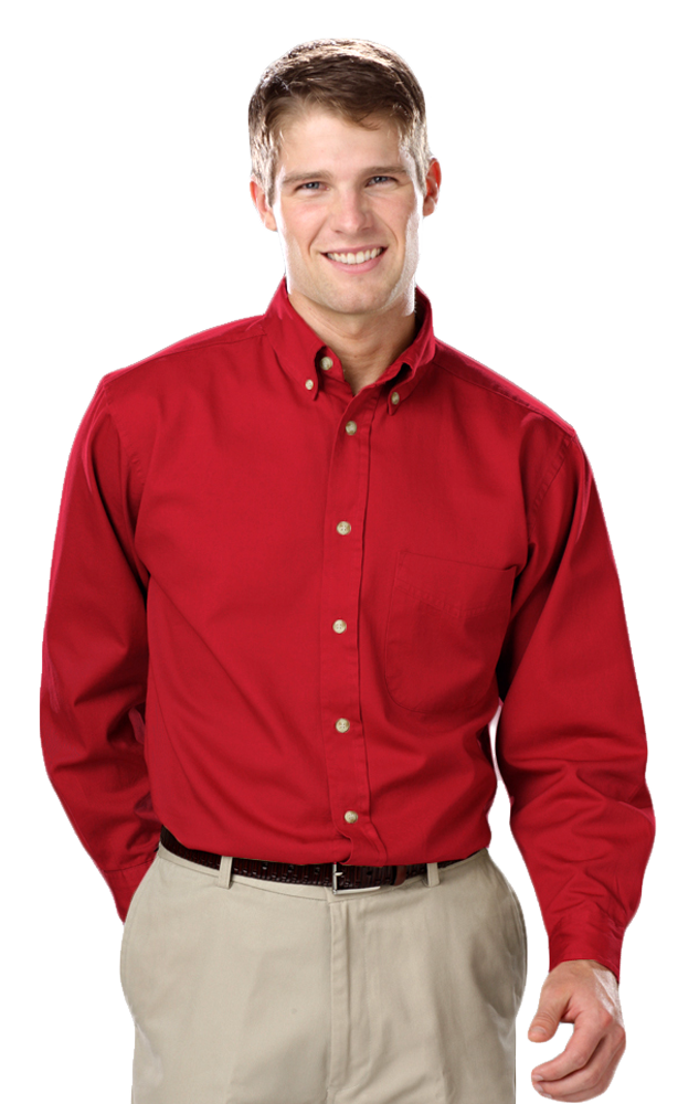 Blue Generation Men's TALL Long Sleeve Cotton Twill Shirt LT-3XT