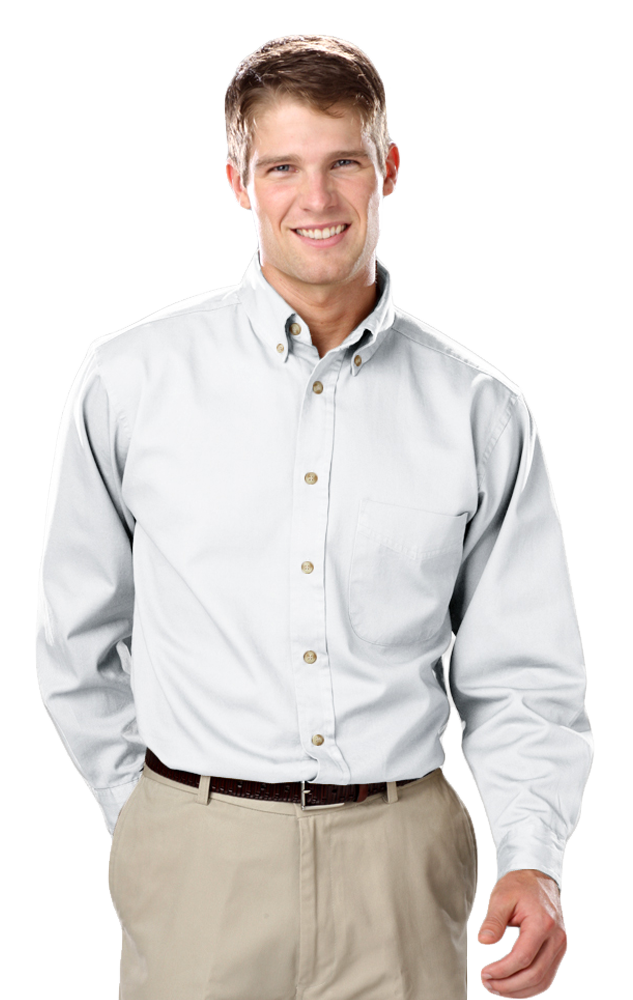 Blue Generation Men's TALL Long Sleeve Cotton Twill Shirt LT-3XT