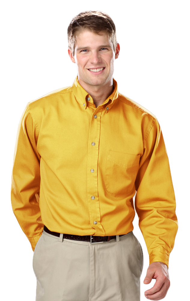 Blue Generation Men's TALL Long Sleeve Cotton Twill Shirt LT-3XT
