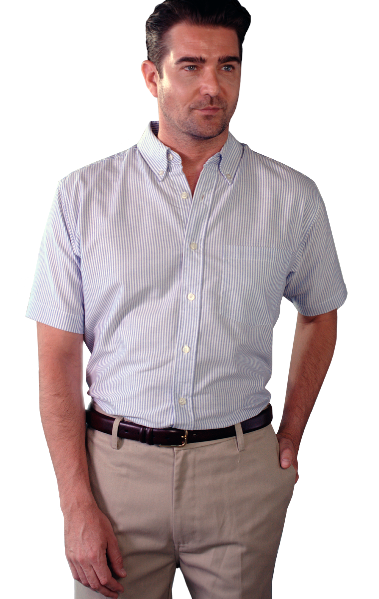 Blue Generation Men's Cotton/Poly Short Sleeve Oxford Shirt SM-5XL