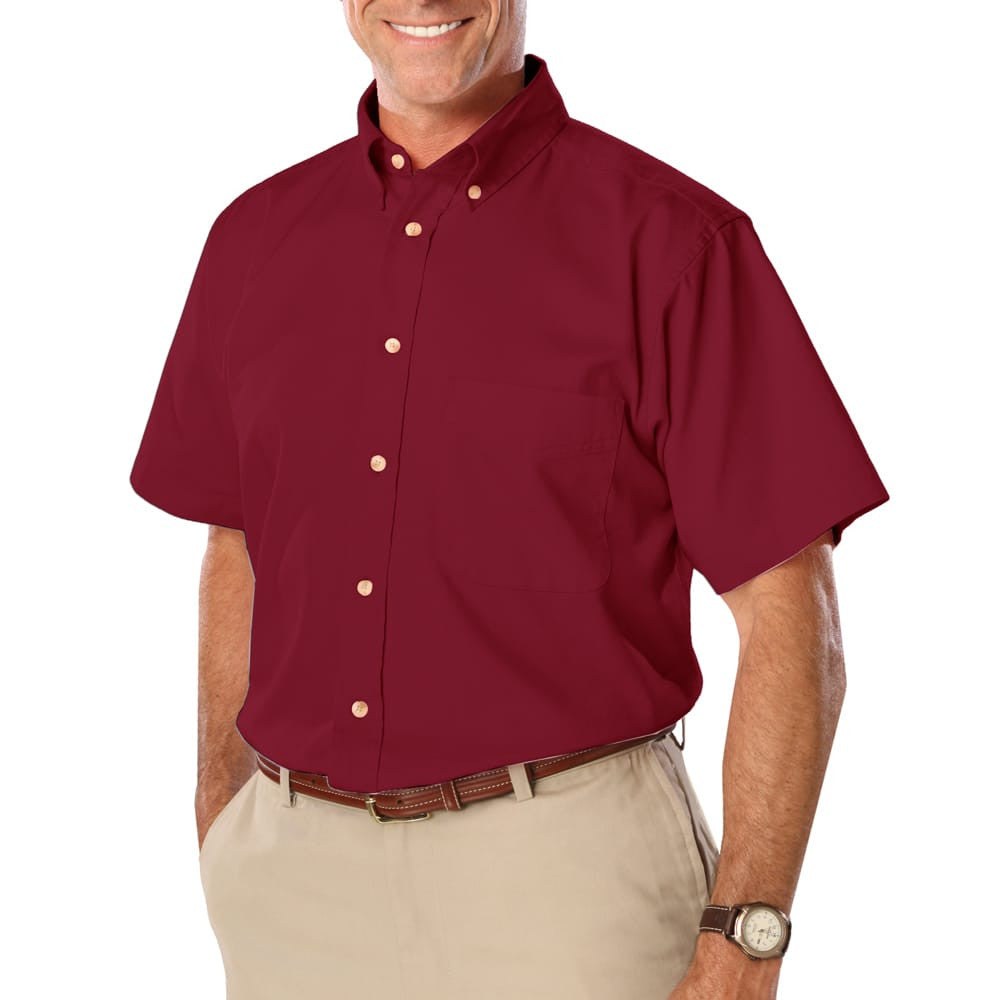 Blue Generation Men's Short Sleeve Cotton Twill Shirt SM-7XL