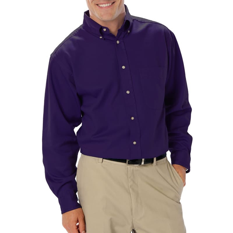 Blue Generation Men's Long Sleeve Cotton Twill Shirt SM-8XL