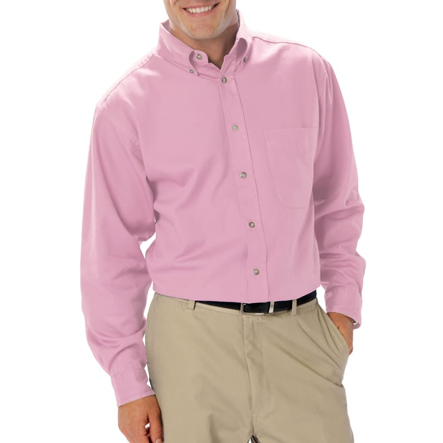 Blue Generation Men's Long Sleeve Cotton Twill Shirt SM-8XL