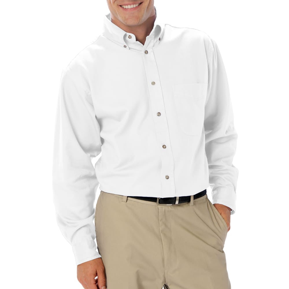 Blue Generation Men's Long Sleeve Cotton Twill Shirt SM-8XL