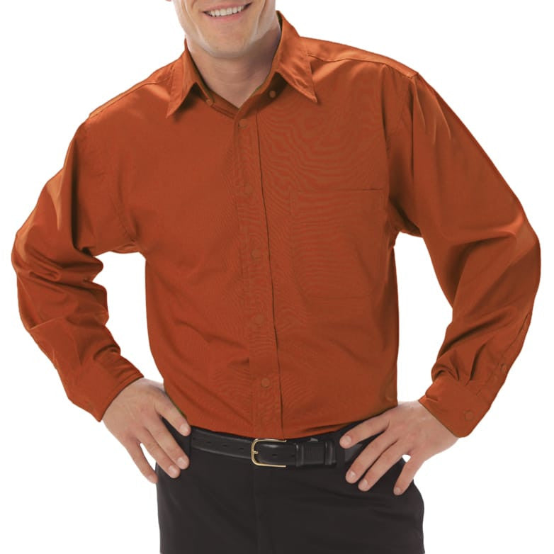 Blue Generation Men's Long Sleeve Fine Line Twill Shirt MD-6XL