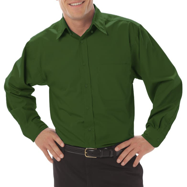 Blue Generation Men's Long Sleeve Fine Line Twill Shirt MD-6XL