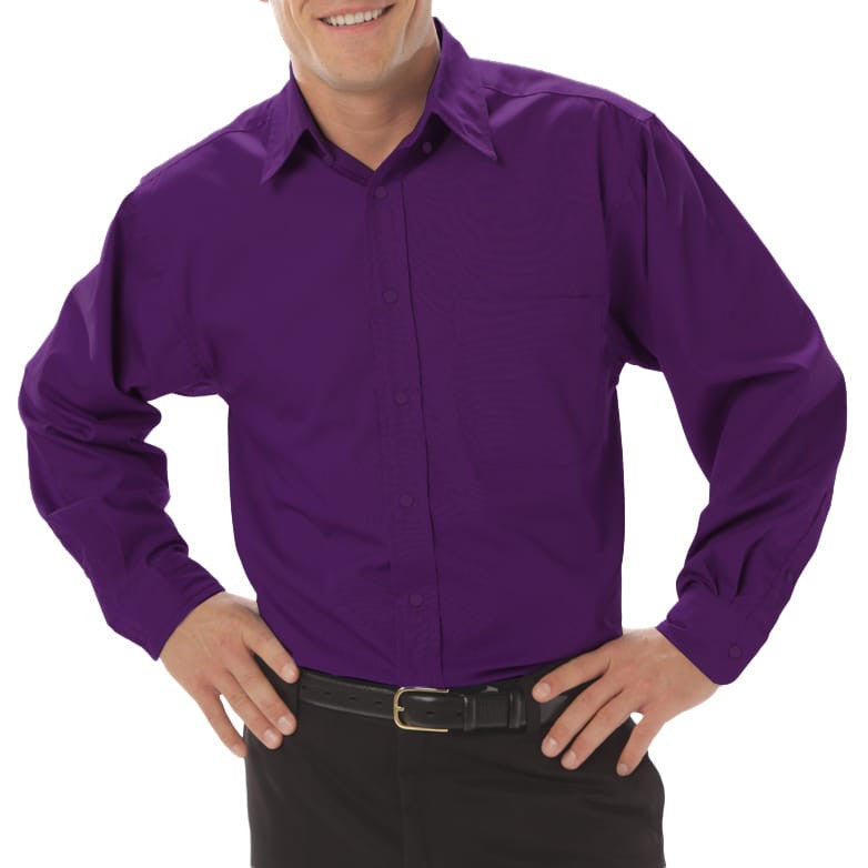 Blue Generation Men's Long Sleeve Fine Line Twill Shirt MD-6XL