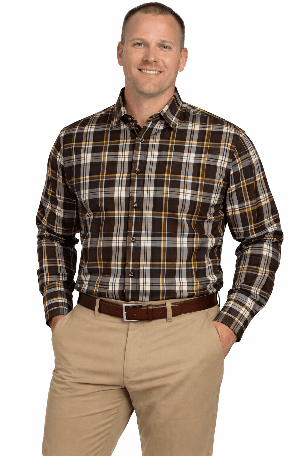Falcon Bay Classics Plaid Woven Dress Shirt - NOW 20% OFF LISTED PRICE!