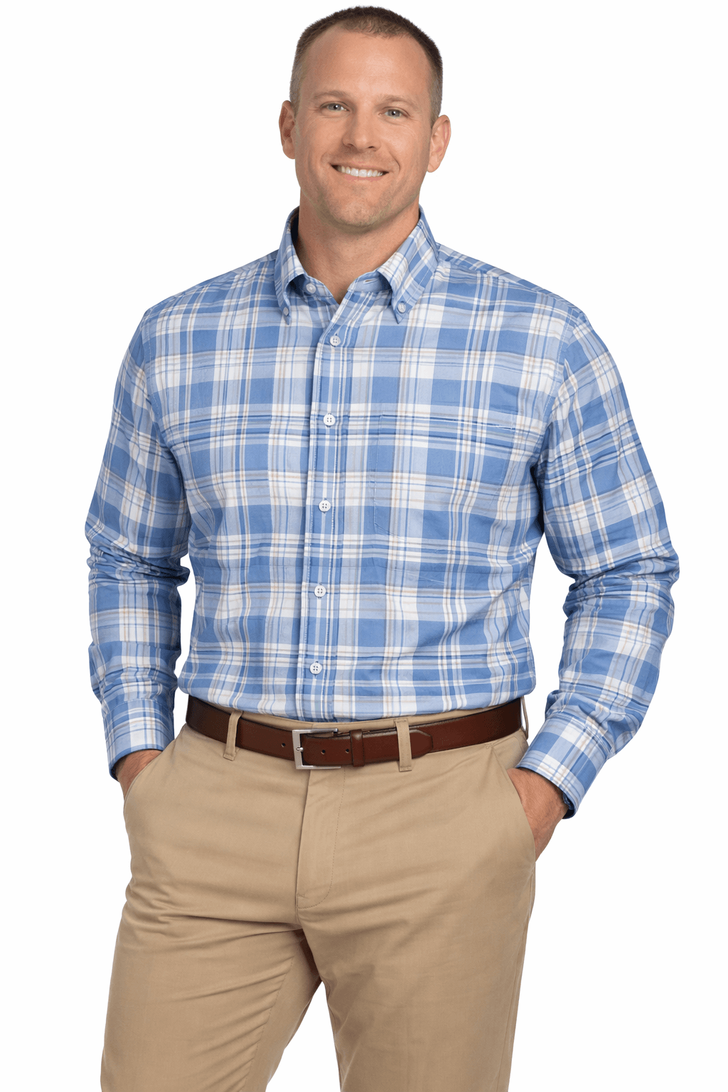 Falcon Bay Classics Plaid Woven Dress Shirt - NOW 20% OFF LISTED PRICE!