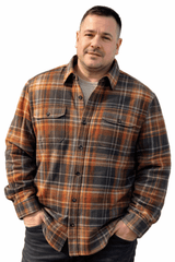 Falcon Bay Long Sleeve Heavy Plaid Flannel Shirt - NOW 20% OFF LISTED PRICE!